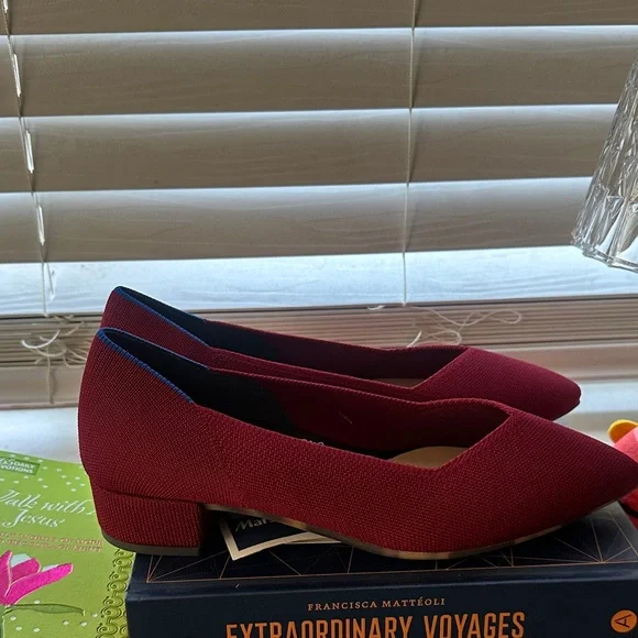 Rothy’s Burgundy Women's Flats-heels - Picture 2 of 6